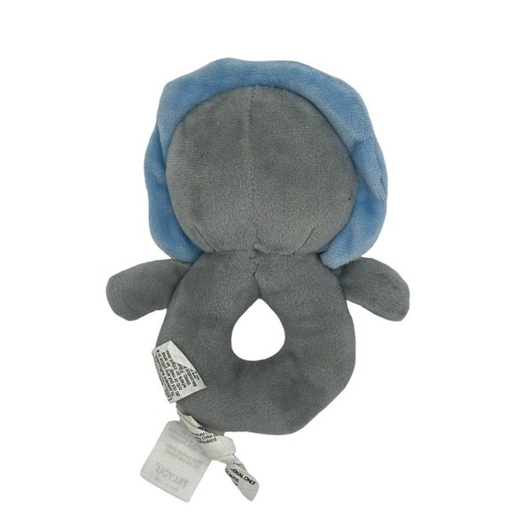 Tillyou Plush Baby Rattle Blue Lion Gray - Picture 2 of 5